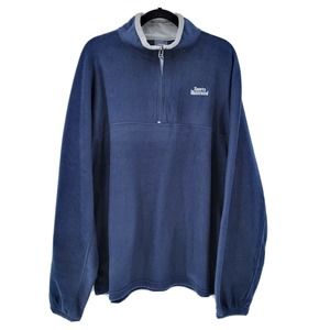 Sports Illustrated Men's XL 1/4 Zip Pullover Fleece Sweatshirt Navy Gray